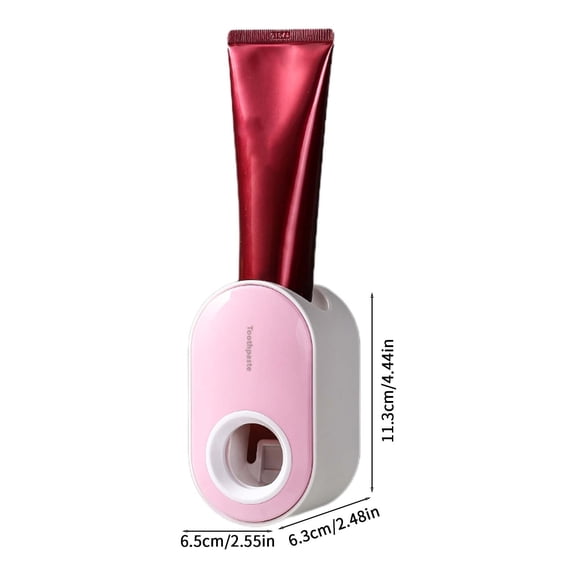 Toothpaste Dispenser Auto Toothpaste Dispenser - Hands-Free Wall Mounted Paste Squeezer Bathroom Organizer Tool All-Ages Design Removable Nozzle Auto Paste Squeezer