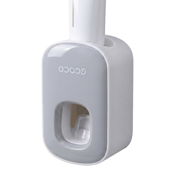 Toothpaste Dispenser Wall Mounted for Bathroom Automatic Toothpaste Squeezer for Kids and Adult (Grey-1Pcs)
