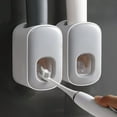 thumbnail image 1 of Toothpaste Dispenser Wall Mounted for Bathroom Automatic Toothpaste Squeezer for Kids and Adult (Grey-2Pcs), 1 of 13