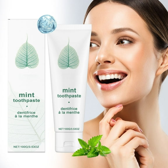 Toothpaste Mint Toothpaste All-Natural Organic Tooth - Paste Fluoride Free Mint Flavors Fresher Breath Happier Gums 3.5oz