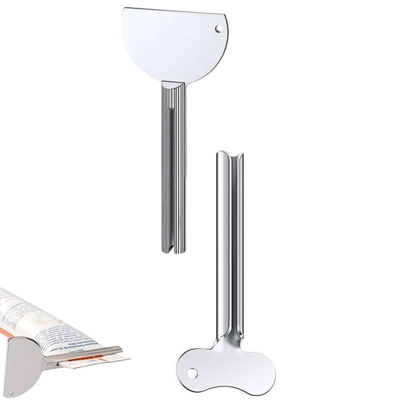 Toothpaste Squeezer, 2026 New Metal Tube Squeezer Key, Manual Toothpaste Roller Tube Wringer for Paint, Cream, Cosmetic and Hair Dye (2 Pcs)