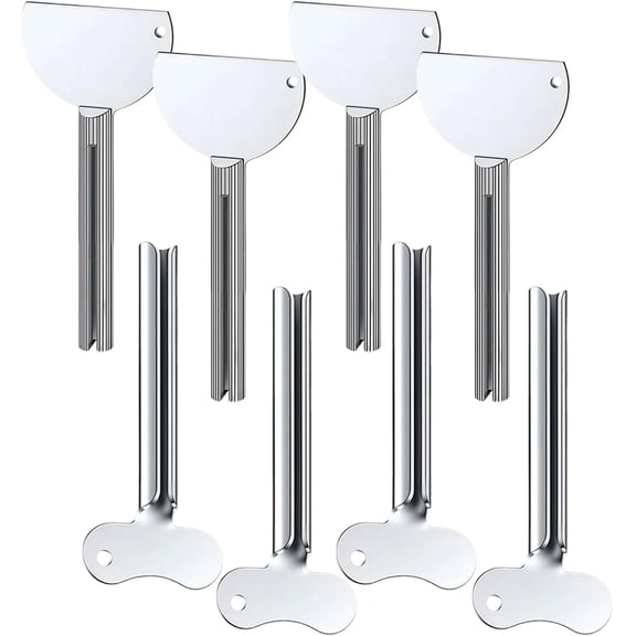 Toothpaste Squeezer, 2026 New Metal Tube Squeezer Key, Manual Toothpaste Roller Tube Wringer for Paint, Cream, Cosmetic and Hair Dye (6 Pcs)