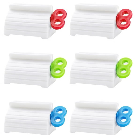 Toothpaste Squeezer,6 Pcs Toothpaste Tube Squeezers,Multi-Purpose Toothpaste Dispenser(3 Random Colors)
