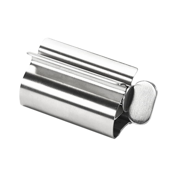 Toothpaste Squeezer, Tube Roller for Toothpaste Cream, Dispenser to Save Paste, Bathroom Organizer Accessory, 1Pcs (Silver)