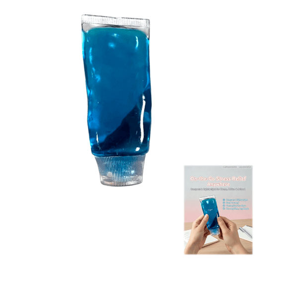 Toothpaste Squishy, Tooth Paste Squishy Fill, Soft Squeeze Stress Relief Desk Accessory with Slow Rising Texture