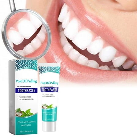 Toothpaste Stain Removal Oral Care Whitening Mint Fresh Breath for Adults 120g Natural Ingredients Gum Health Effective Tooth Cleaner