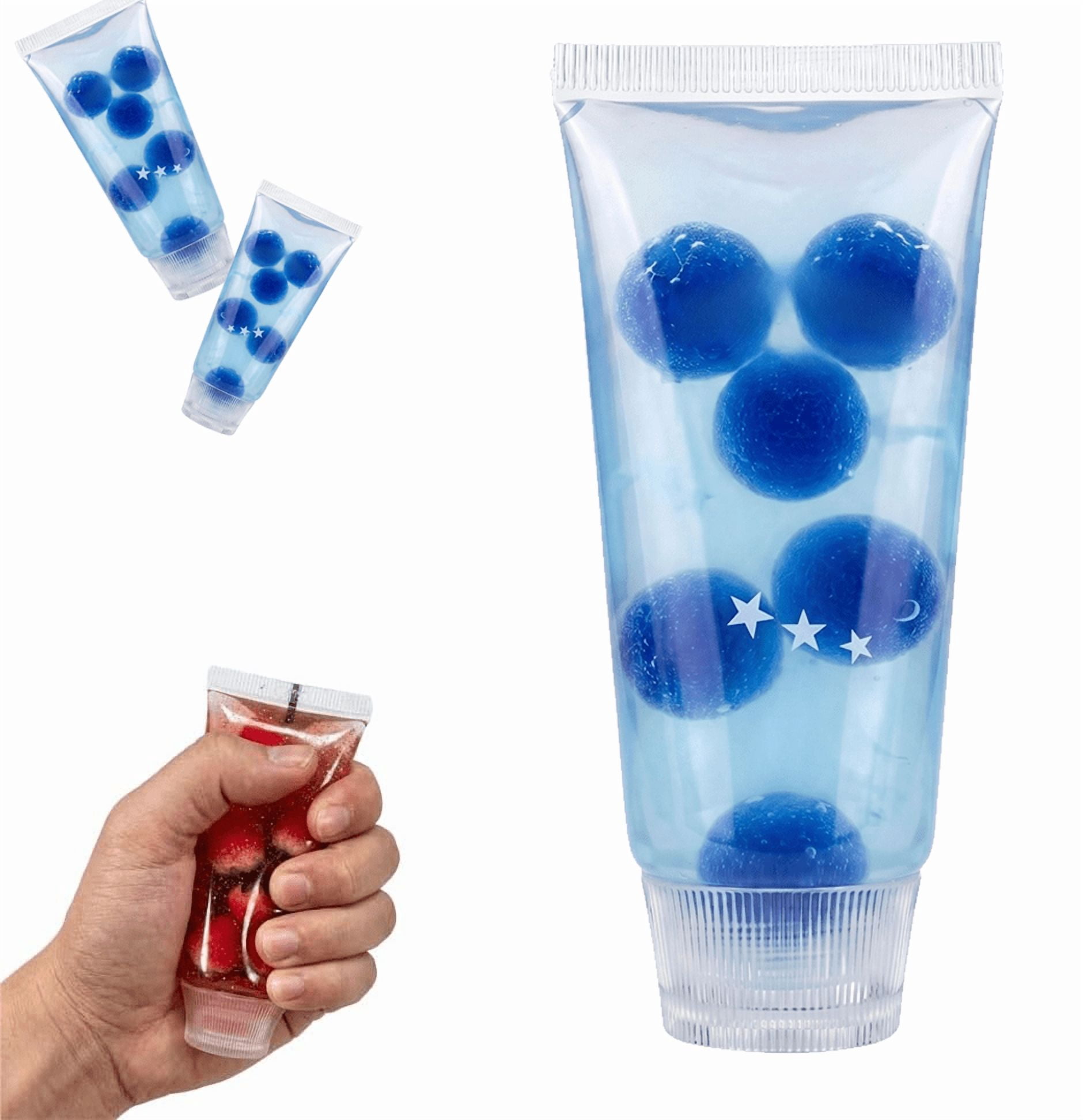 Toothpaste Stress Ball Shapeable Squishy Toys Non-Bounce Jam Feel Asmr Fidget for Adults Stress Relief Gifts Squeeze Jar of Jam Relaxation