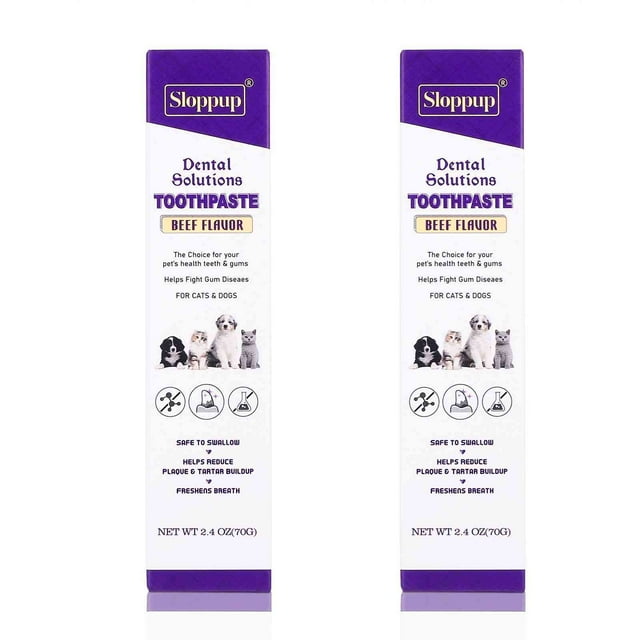 Toothpaste | Teeth Cleaning and Fresh Breath Dental Care for Poochon and other Mixed Breed Dogs | Soothes Inflamed Gums | Safe for Puppies | Vet Formulated 2 Pack (4.8 OZ)