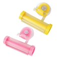 thumbnail image 1 of Toothpaste Tube Squeezer 2 Pack No Drill Wall Mount Cup Toothpaste Squeezer Roller for Bathroom Small Space Storage Housewarming Gift Plastic Organizer, 1 of 5