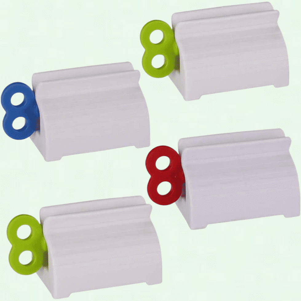 Toothpaste Tube Squeezers, Manual Toothpaste Roller Squeezer Tool, Multi-Colored Toothpaste Clip Holder Stand Winder