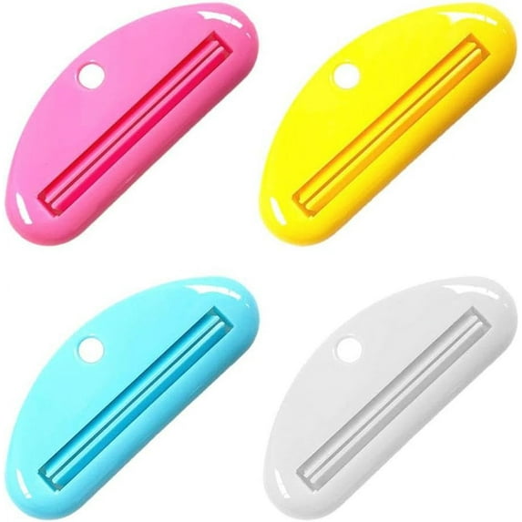 Toothpaste Tube Squeezers, Plastic Tube Squeezer,Toothpaste Squeezer, Toothpaste Tube Squeezer, Tube Squeezer Hanging Toothpaste Clips for Bathroom Assorted Colors