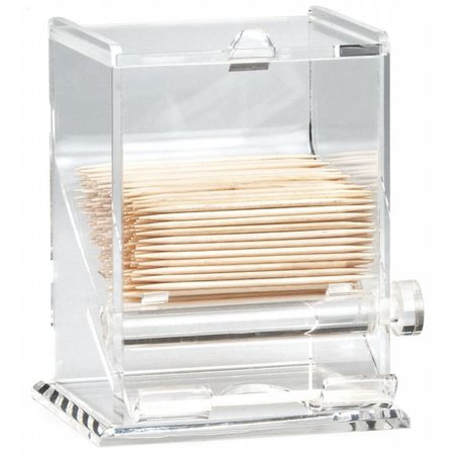 TABLECRAFT PRODUCTS COMPANY 228 Toothpick Dispenser,3-1/4"W  x 4"H,Clear