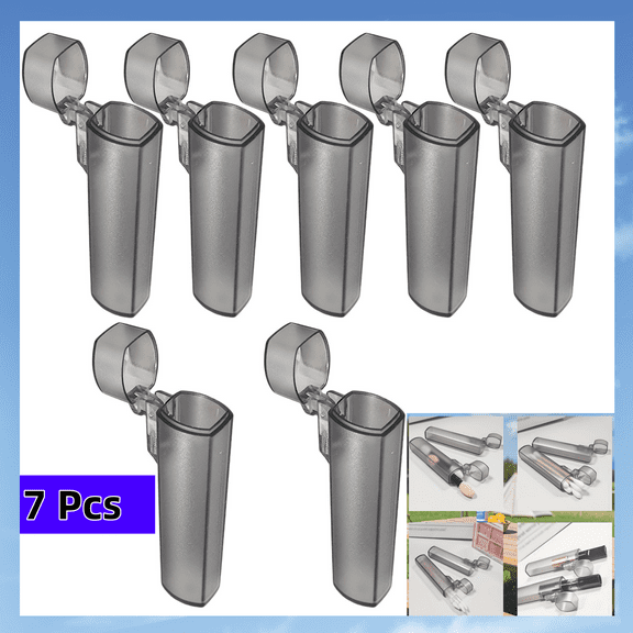 Toothpick Dispenser, 7 Pcs Storage Containers for Toothpicks and Small Items Portable Travel Universal Utility Organizer with Secure Lid