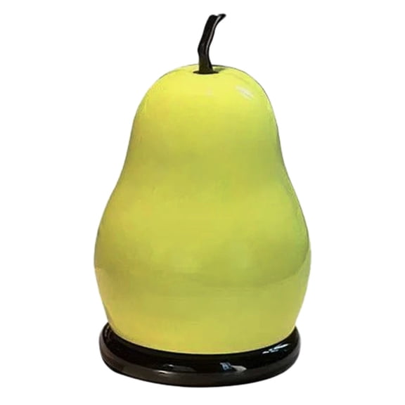 Eqslft Green Pear Shaped Toothpick Holder – Cute Fruit Design Dispenser for Home Décor, Unique Kitchen Gadget, Fun Gift Idea with Lid