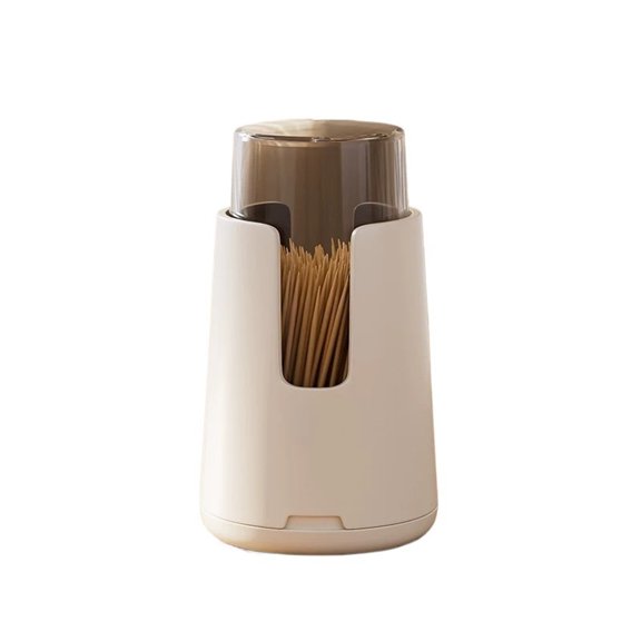 Toothpick Holder Dispenser with Dental Floss Storage for Home Kitchen
