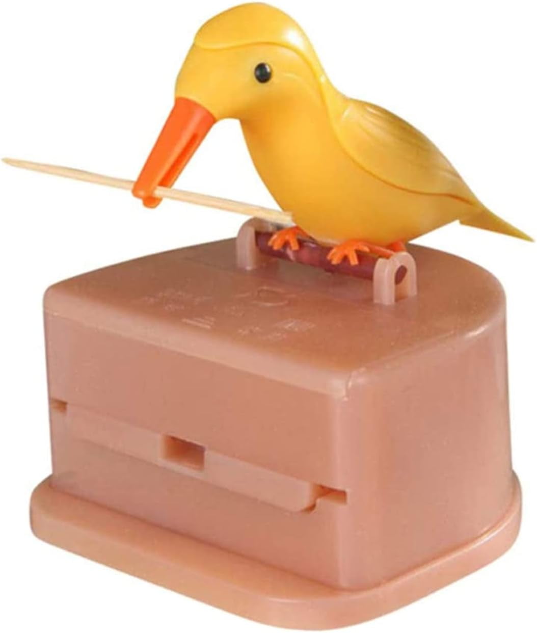 Toothpick dispenser bird, toothpick at the touch of a button portable