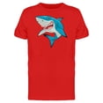 thumbnail image 1 of Toothy Blue Shark Cartoon Tee Men's -Image by Shutterstock, 1 of 2