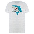 thumbnail image 1 of Toothy Blue Shark Cartoon Tee Men's -Image by Shutterstock, 1 of 2
