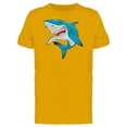 thumbnail image 1 of Toothy Blue Shark Cartoon Tee Men's -Image by Shutterstock, 1 of 2