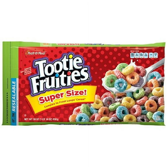 Malt-O-Meal Tootie Fruities Super Size Cereal 30 oz. (Pack of 4)