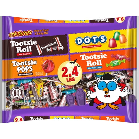 Child s Play Halloween Assorted Candy 39.55 oz. Bag Peanut-Free Gluten-Free Contains Milk.