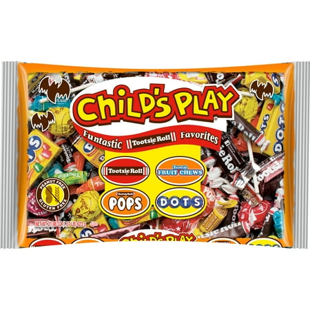 Tootsie Child s Play Assorted Halloween Candy Individually Wrapped Peanut Free Gluten-Free 21.98 oz