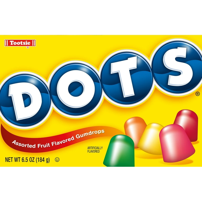 Tootsie Dots Assorted Fruit Flavored Gumdrops 6.5 Oz