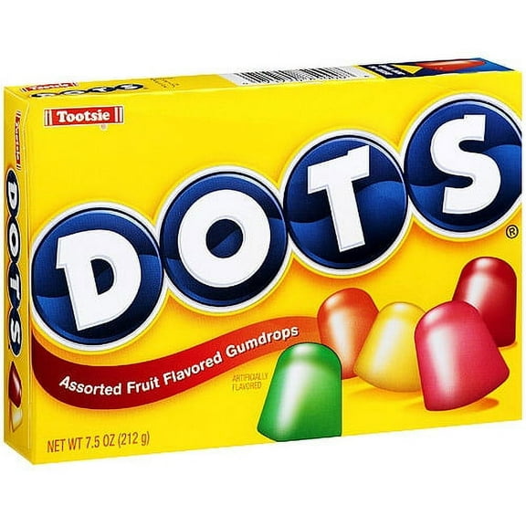 Tootsie Dots, Assorted Fruit Flavored Gumdrops, 7.5 oz.