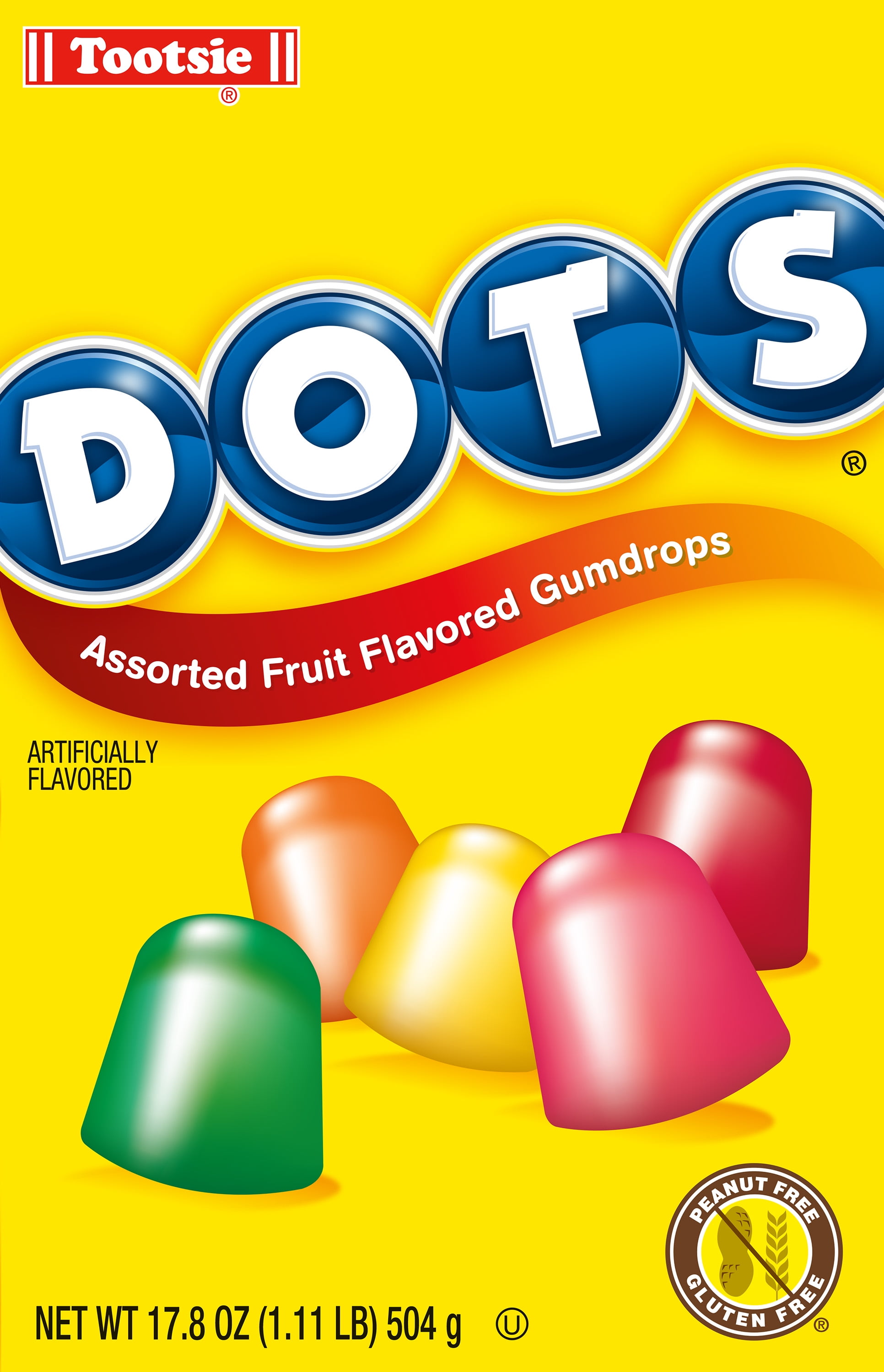Tootsie Dots Assorted Fruit Flavors Box, 17.8 Oz