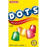 Tootsie Dots Assorted Fruit Flavors Box, 17.8 Oz