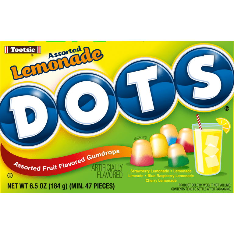 Tootsie Dots Limited Edition, Assorted Lemonade Flavor Gumdrops