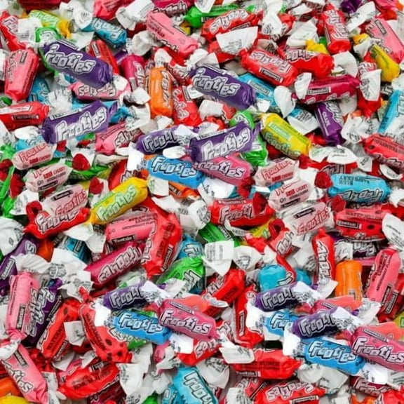 Tootsie Frooties 2lb Assorted 10 Flavors in a Resealable Stand up Bag by The Hungry Gorilla - Individually Wrapped Chewy Fruit Flavored Candy