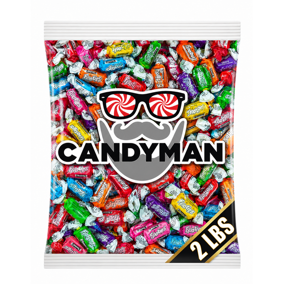Tootsie Frooties Candy - 2 LB, 10 Assorted Flavors of Tootsie Frooties, Variety Mix of Individually Wrapped Taffies