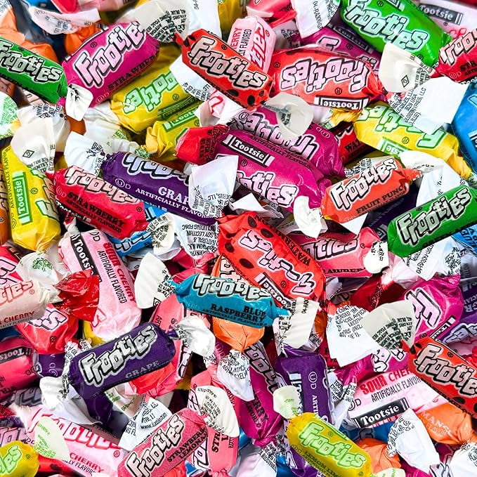 Assortit Tootsie Frooties Candy Mix, 10 Fruity Flavors, Soft Chewy
