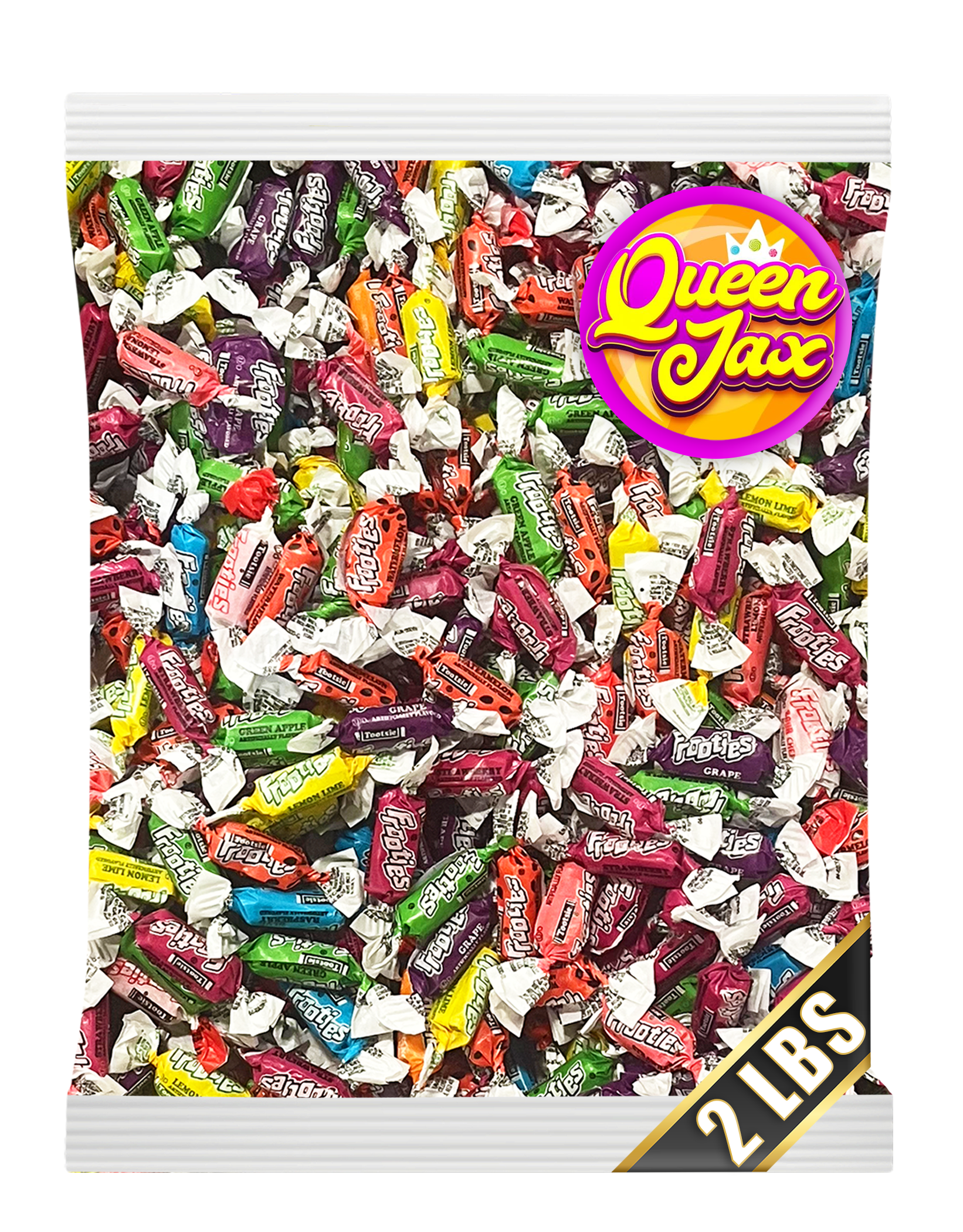 Tootsie Frooties - Tootsie Rolls 10 Flavors - 2 LB Bulk Candy - Assorted Flavor - Fruit Chews - Gluten Free - Ultimate Variety - Frootie Taffies - Individually Wrapped Candy - Queen Jax