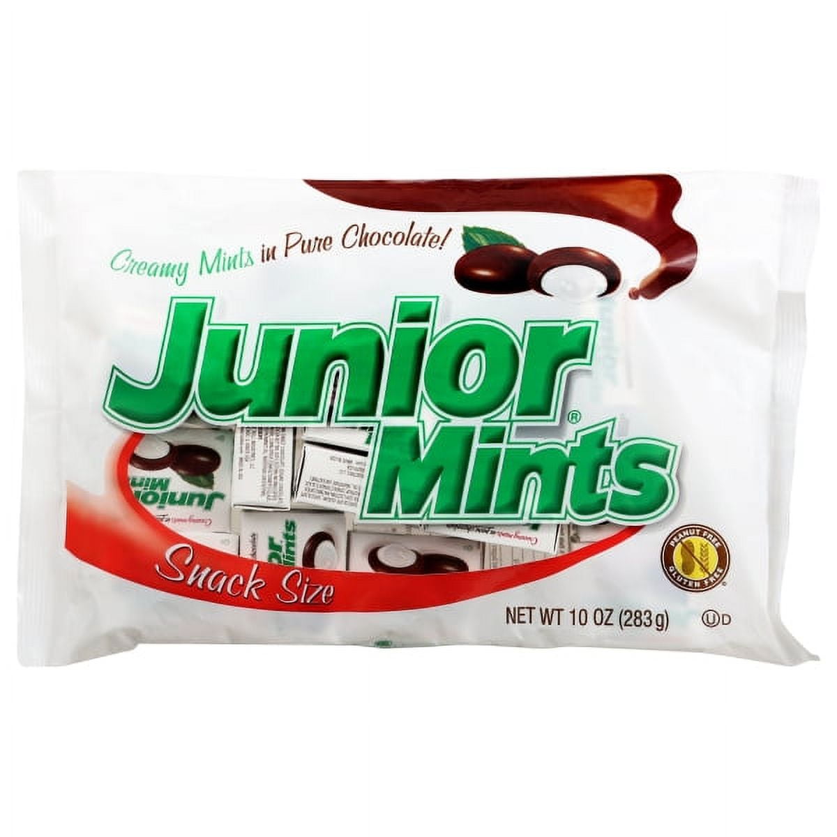 Tootsie Junior Mints Snack Size Creamy Mint Candy, 10 Oz.
