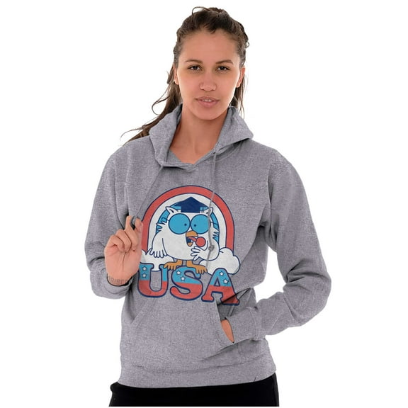 Tootsie Mr Owl American Patriot USA Hoodie Sweatshirt Women Men Brisco Brands M