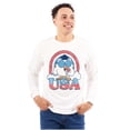 thumbnail image 1 of Tootsie Mr Owl American Patriot USA Unisex Plus Size Long Sleeve Shirt Brisco Brands 2X, 1 of 5