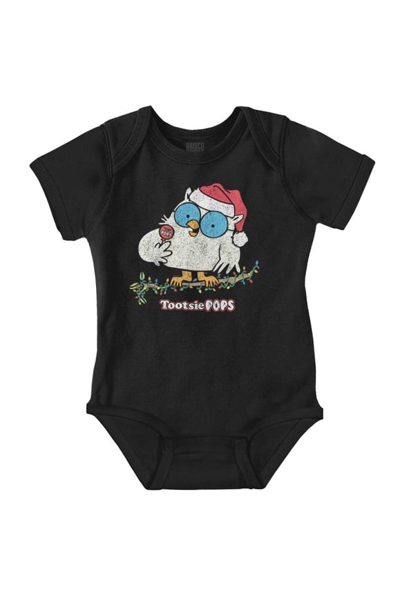 Tootsie Mr. Owl Christmas Santa Baby Romper Boys or Girls Brisco Brands 12M