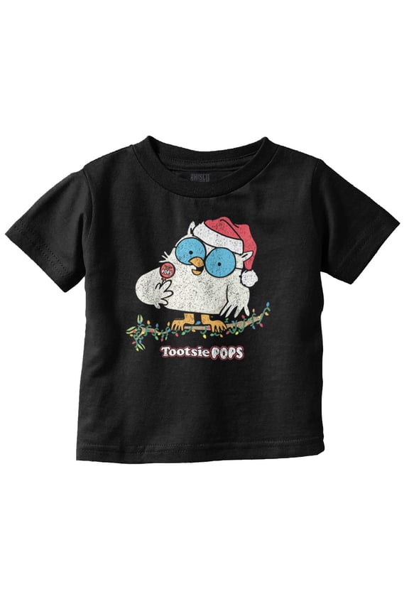 Tootsie Mr. Owl Christmas Santa Toddler Baby Graphic T Shirt Brisco Brands 18M