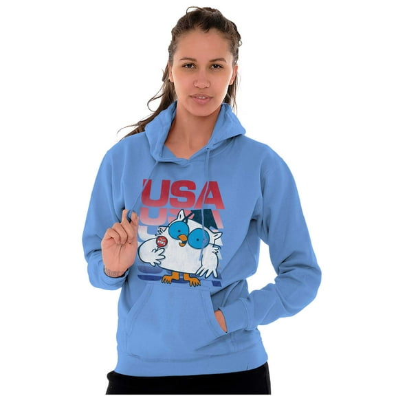 Tootsie Mr Owl Patriotic USA America Hoodie Sweatshirt Women Men Brisco Brands S