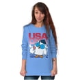 thumbnail image 1 of Tootsie Mr Owl Patriotic USA America Long Sleeve TShirt Men Women Brisco Brands S, 1 of 6