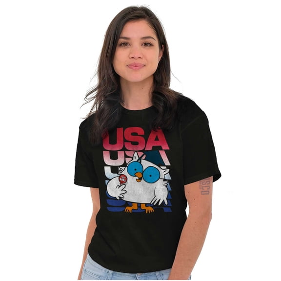 Tootsie Mr Owl Patriotic USA America Men's Graphic T Shirt Tees Brisco Brands M