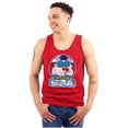 thumbnail image 1 of Tootsie Mr Owl USA American Patriot Unisex Plus Size Tank Top Brisco Brands 2X, 1 of 5
