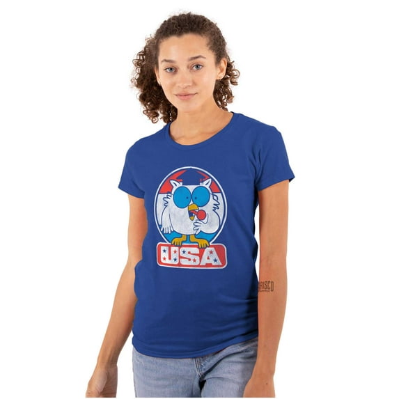 Tootsie Mr Owl USA American Patriot Women's Plus Size Shirt Brisco Brands 3X