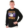 thumbnail image 1 of Tootsie Owl Sweet Spooky Halloween Long Sleeve TShirt Men Women Brisco Brands S, 1 of 6