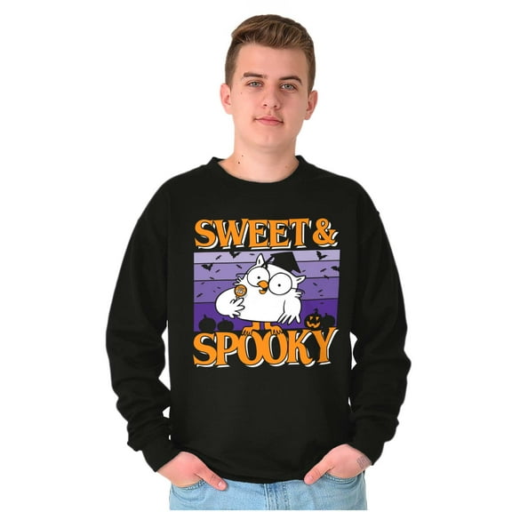 Tootsie Owl Sweet Spooky Halloween Unisex Plus Size Sweatshirt Brisco Brands 5X