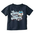 thumbnail image 1 of Tootsie Owl USA Stars and Stripes Toddler Boy Girl T Shirt Infant Toddler Brisco Brands 4T, 1 of 6