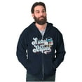 thumbnail image 1 of Tootsie Owl USA Stars and Stripes Unisex Plus Size Zip Hoodie Brisco Brands 3X, 1 of 5