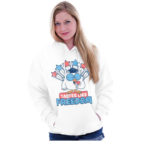 Tootsie Owl USA Tastes Like Freedom Hoodie Sweatshirt Women Men Brisco Brands L